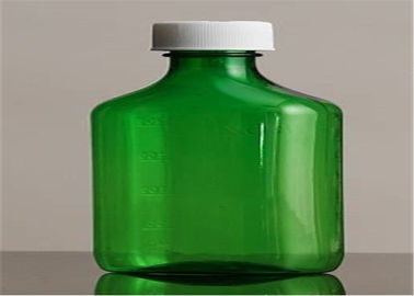 China Las botellas líquidas plásticas translúcidas del color verde añadieron la seguridad que evitaba la basura del producto proveedor