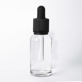 China Alise las botellas de cristal claras abiertas del dropper del aceite esencial con el casquillo resistente del niño proveedor